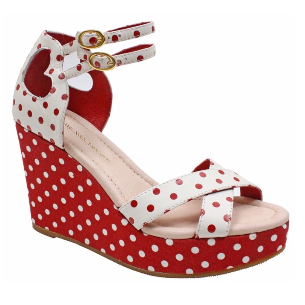 Bass Rachel Antonoff Red Love Danita Wedges
